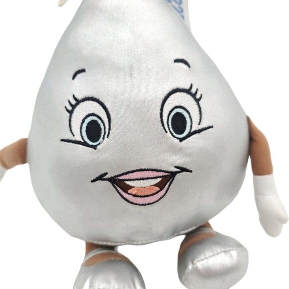 9” HERSHEY’S KISS GIRL‎ PLUSH Chocolate Stuffed Animal Park Souvenir Toy Silver - Picture 2 of 5